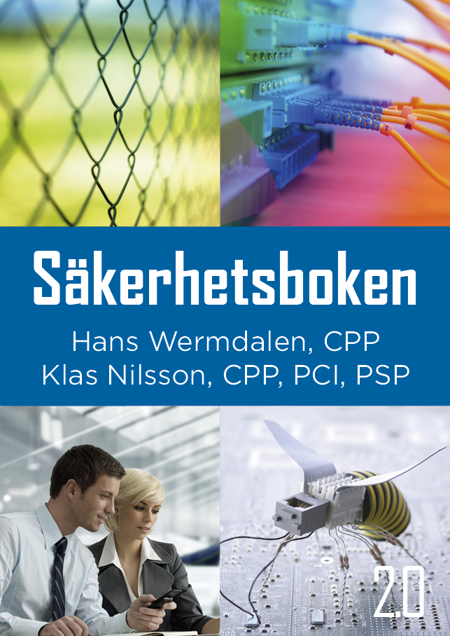 Omslaget till Säkerhetsboken 2.0 av Hans Wermdalen och Klas Nilsson